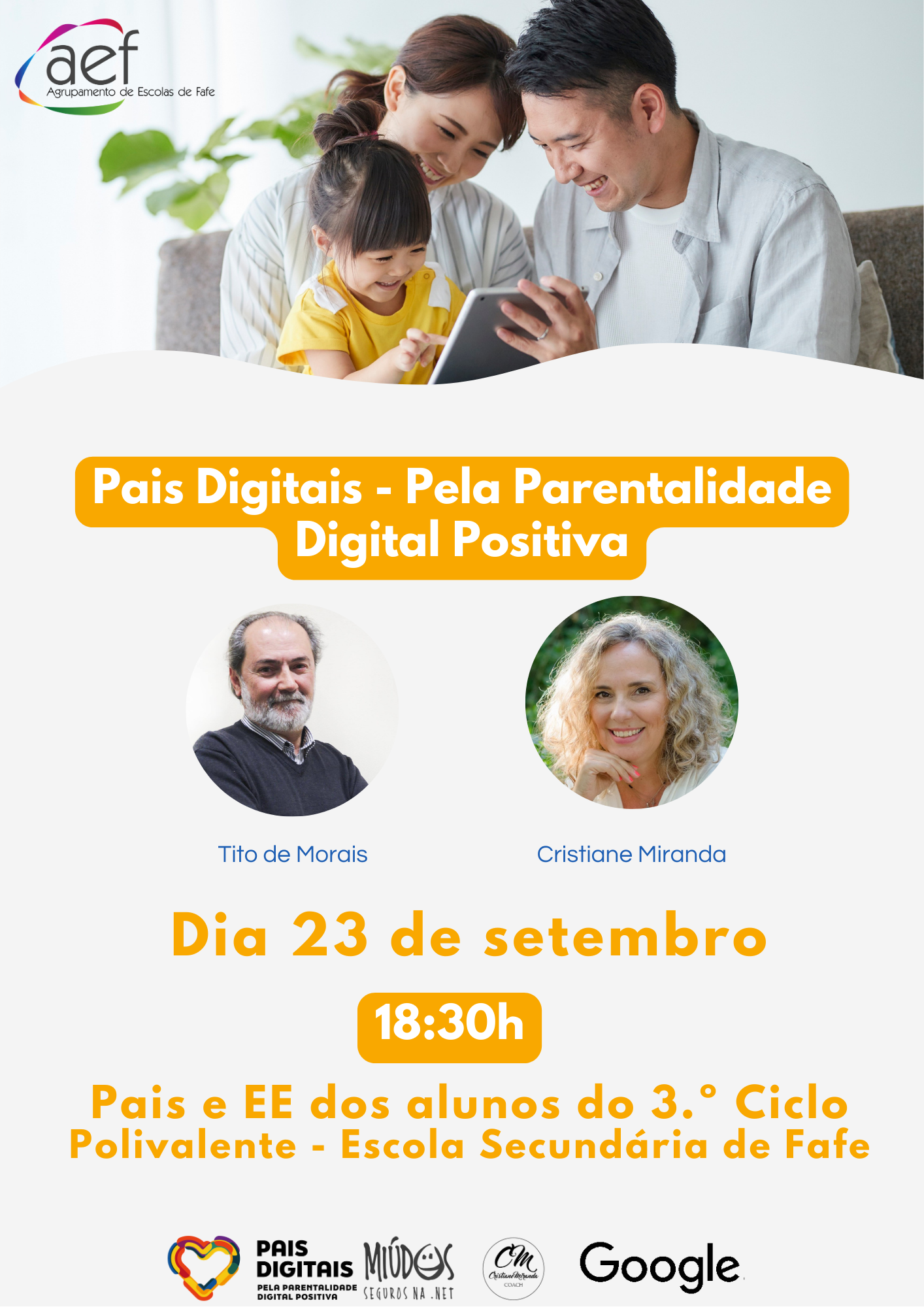 Workshop para Pais/Encarregados de Educação